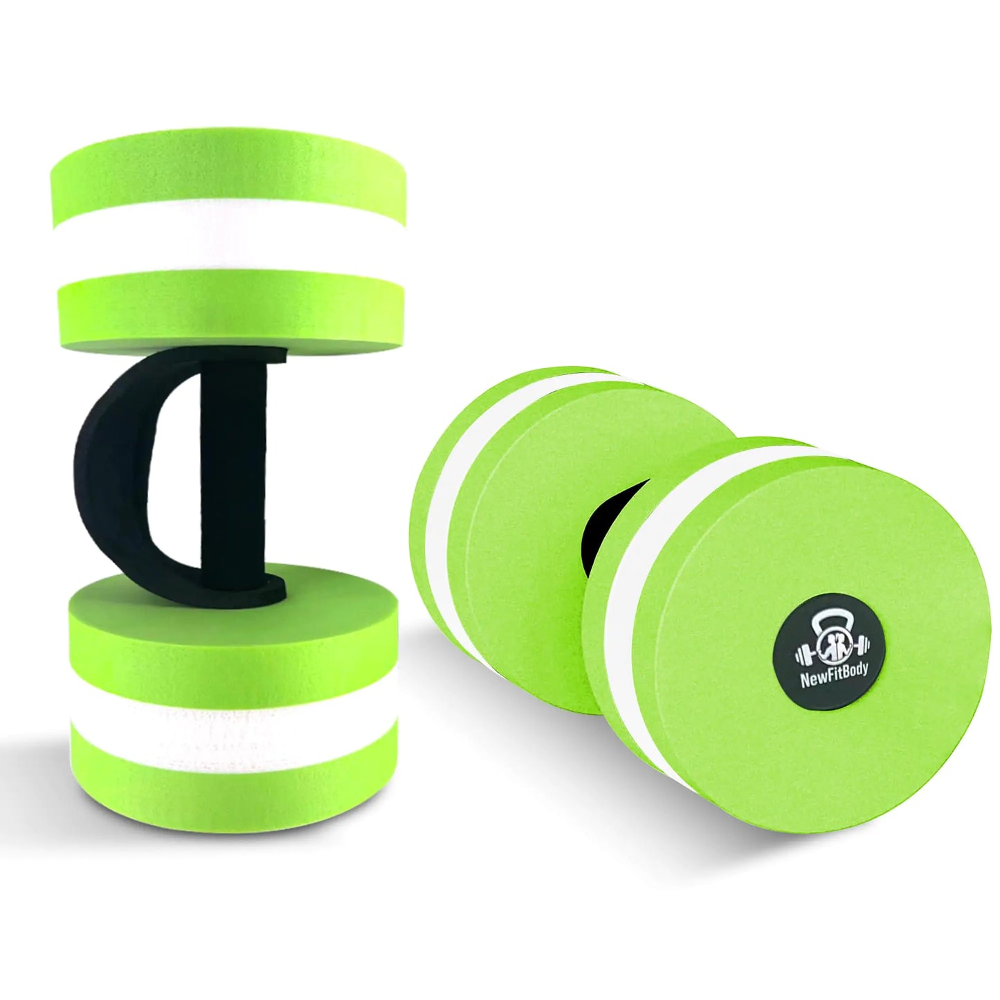 NewFitBody Water Dumbbells Set for Pool Weights - Aquatic Fitness Weights for Effective Water Workouts water aerobics weights & Therapy - Celebrate Health and Wellness with pool exercise equipment